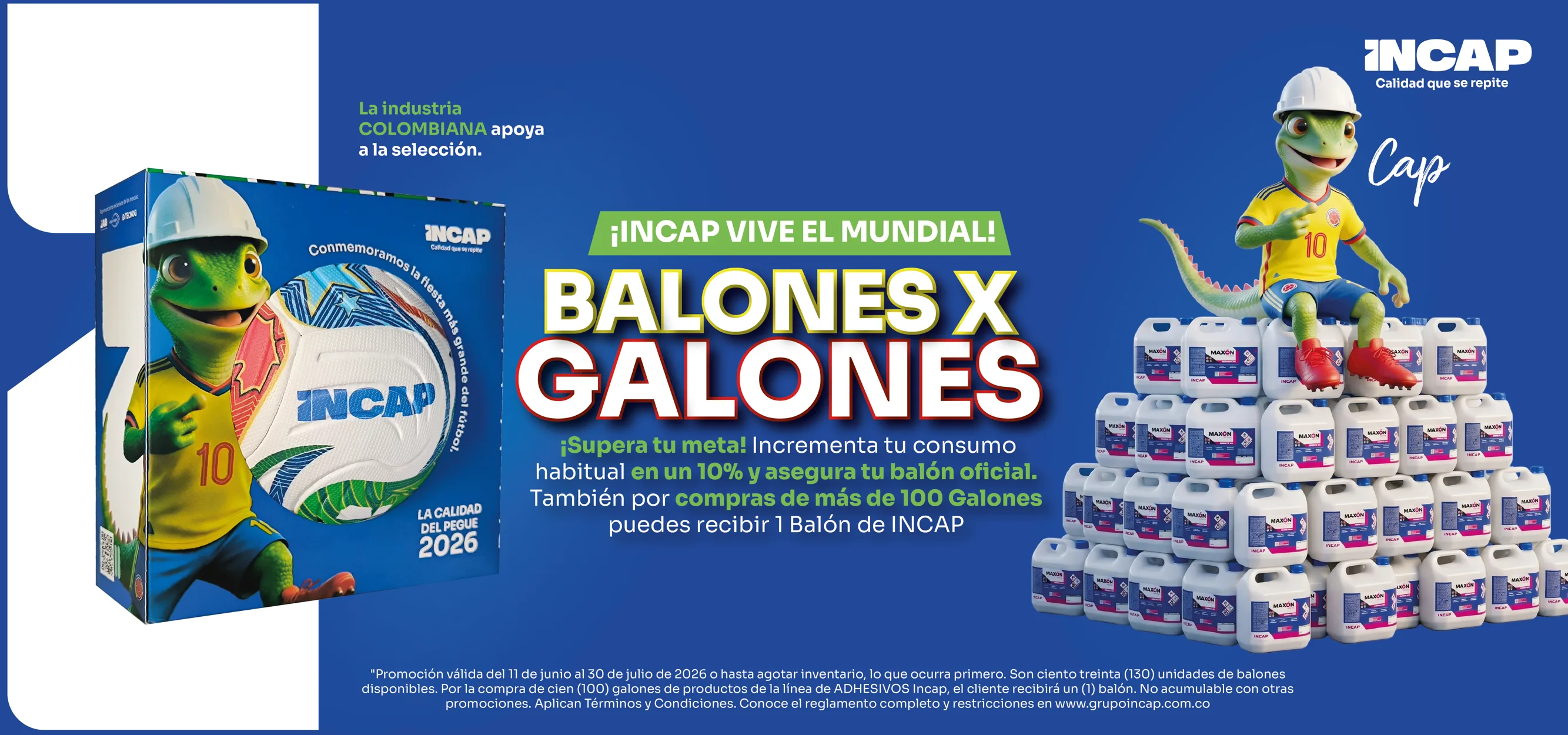 INCAP — Adhesivos industriales en presentaciones de canecas y galones